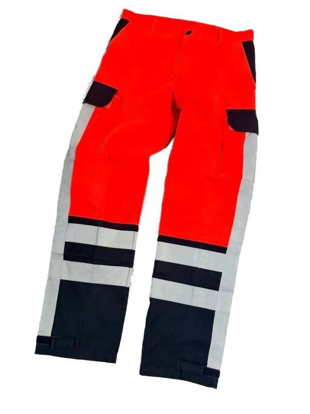 Sturm High-Visibility German Firefighters Work Pants Orange/Navy Size 34x31